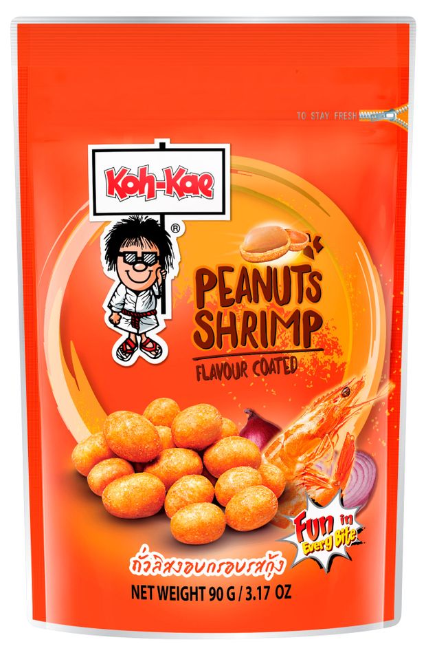 Арахис KOH-KAE в панировке со вкусом креветки Таиланд, 90 г