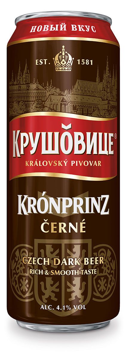 Напиток пивной Krusovice Черне пастеризованный 4,1%, 430 мл
