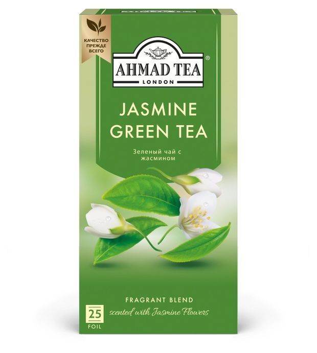 Чай зеленый Ahmad Tea с жасмином, 25х2 г