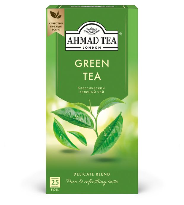 Чай зеленый Ahmad Tea, 25х2 г