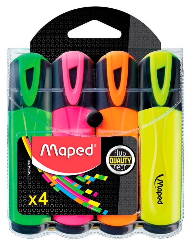 фото Набор текстовыделителей maped fluo pep's classic, 4 шт