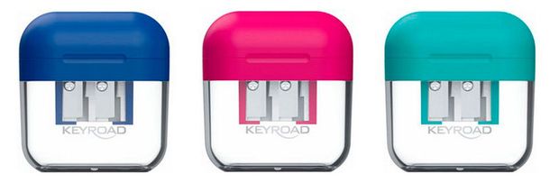Точилка KEYROAD 2 отверстия c контейнером, 1 шт в ассортименте