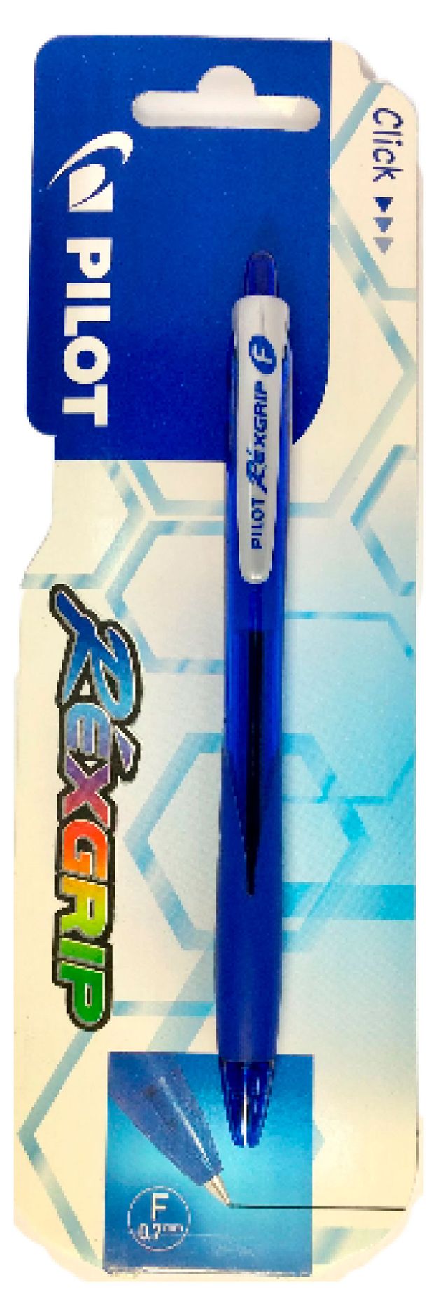 Ручка шариковая Pilot Rexgrip автоматическая, 0,7 мм, синяя