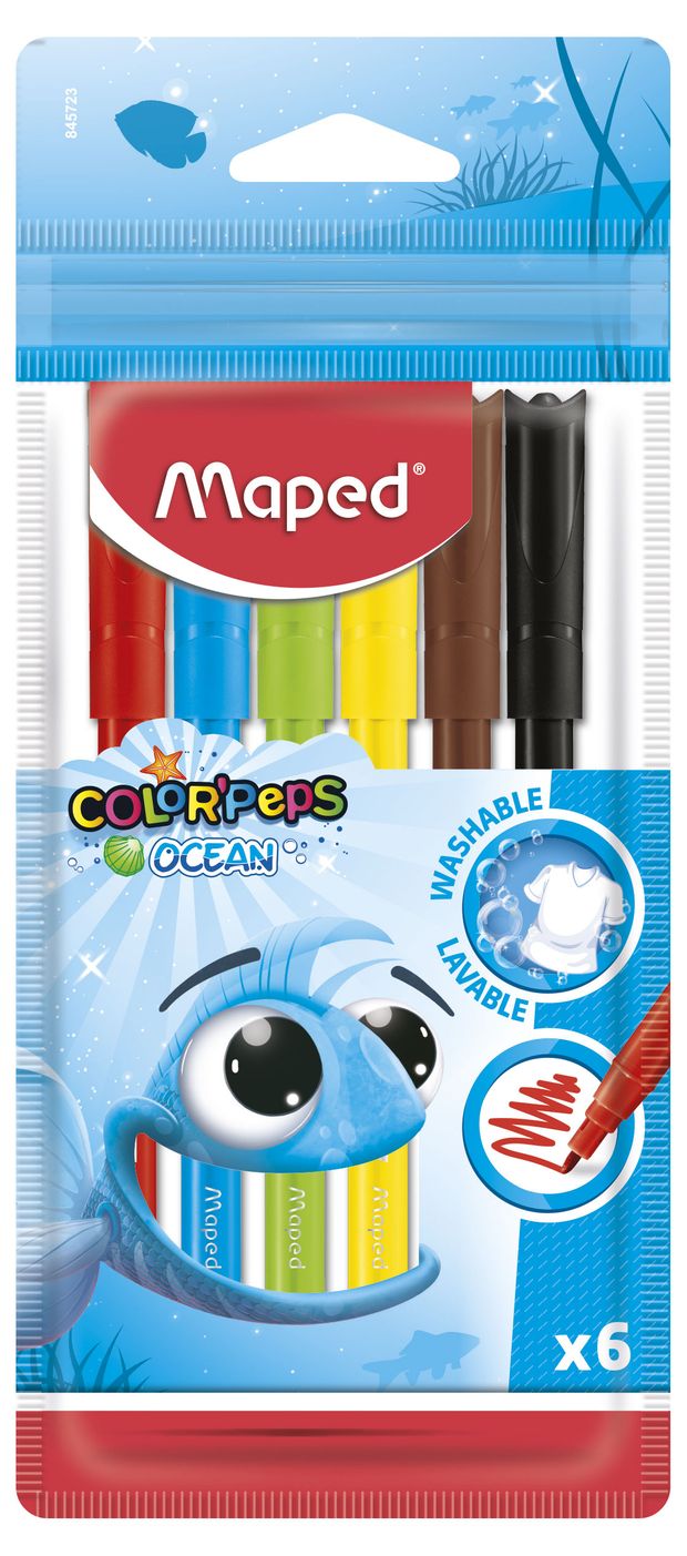 Фломастеры Maped Color Peps Ocean, 6 цветов