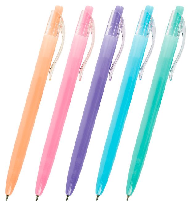 Ручка шариковая BRAUBERG Pastel синяя 0,7 мм, 1 шт в ассортименте