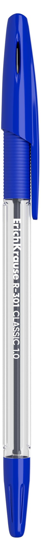 ErichKrause Ручка шариковая ErichKrause Classic Stick&amp;Grip R-301 синяя 1,0 мм, 1 шт