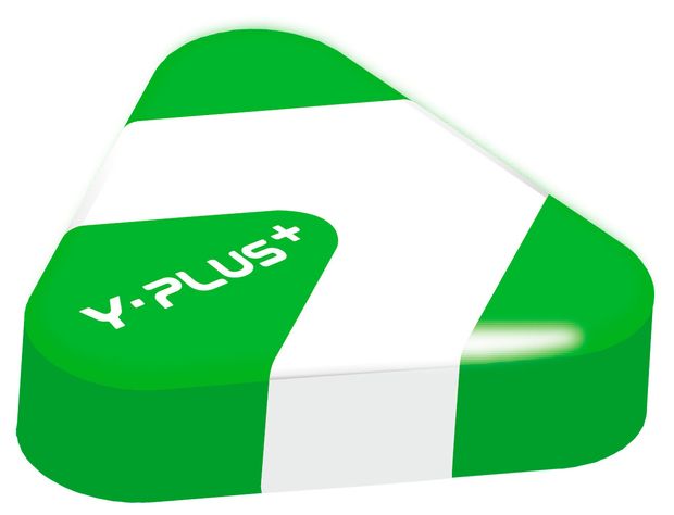 Ластик Y-Plus Fluo треугольный, 1 шт