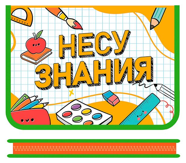 Папка для тетрадей Пчелка А4 на молнии пластиковая 325х230х25 мм, 1 шт в ассортименте