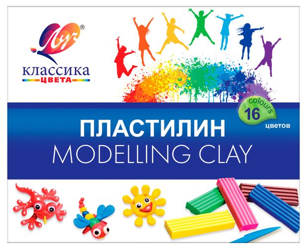 Пластилин Луч Классика, 16 цветов