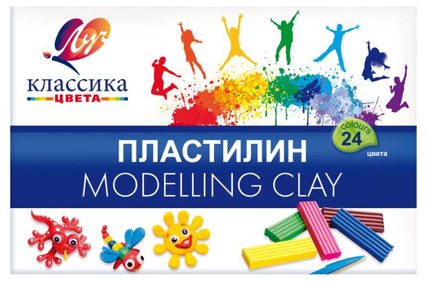 Пластилин Луч Классика, 24 цвета