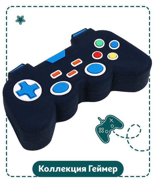 Пенал АШАН Красная птица Геймер Game, 205x75x50 мм