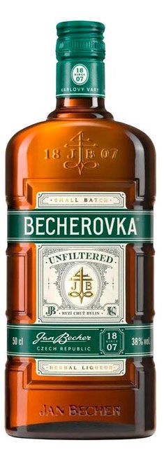 Ликер десертный Becherovka Unfiltered нефильтрованный Чехия, 0,5 л