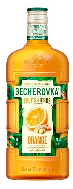 Ликер десертный Becherovka Апельсин имбирь Чехия, 0,5 л