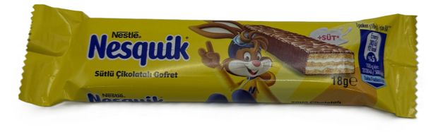 Батончик Nestle Nesquik Wafer вафля в молочном шоколаде Турция, 18 г
