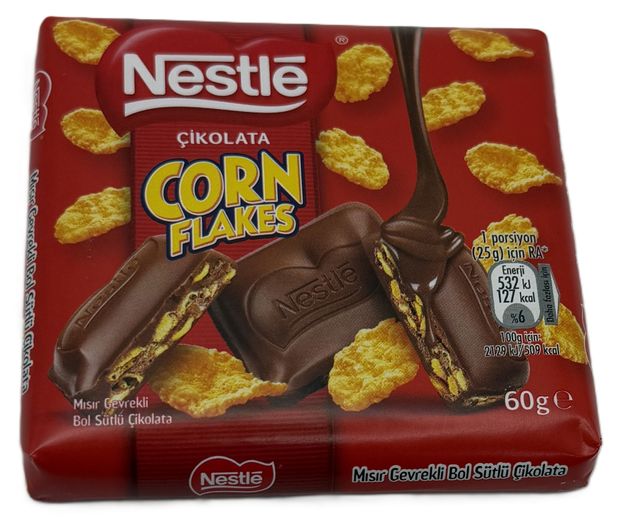 Шоколад молочный Nestle Classic с кукурузными хлопьями Турция, 60 г