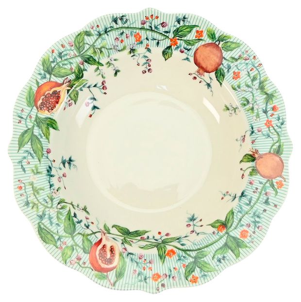 Тарелка суповая Royal Rabbit Cup Garnet фарфор, 21,2 см