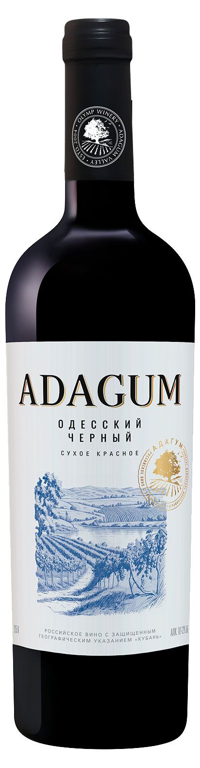 Вино Adagum Одесский черный красное сухое Рос...