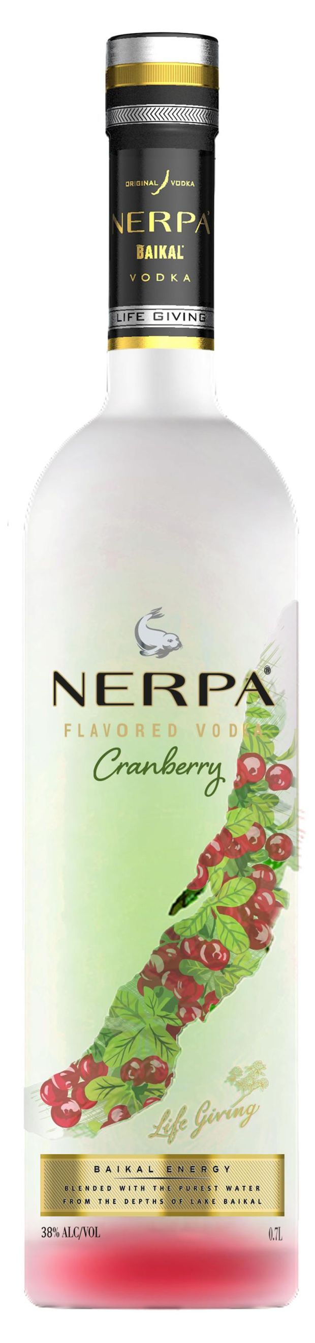 Водка особая NERPA клюква Россия, 0,7 л
