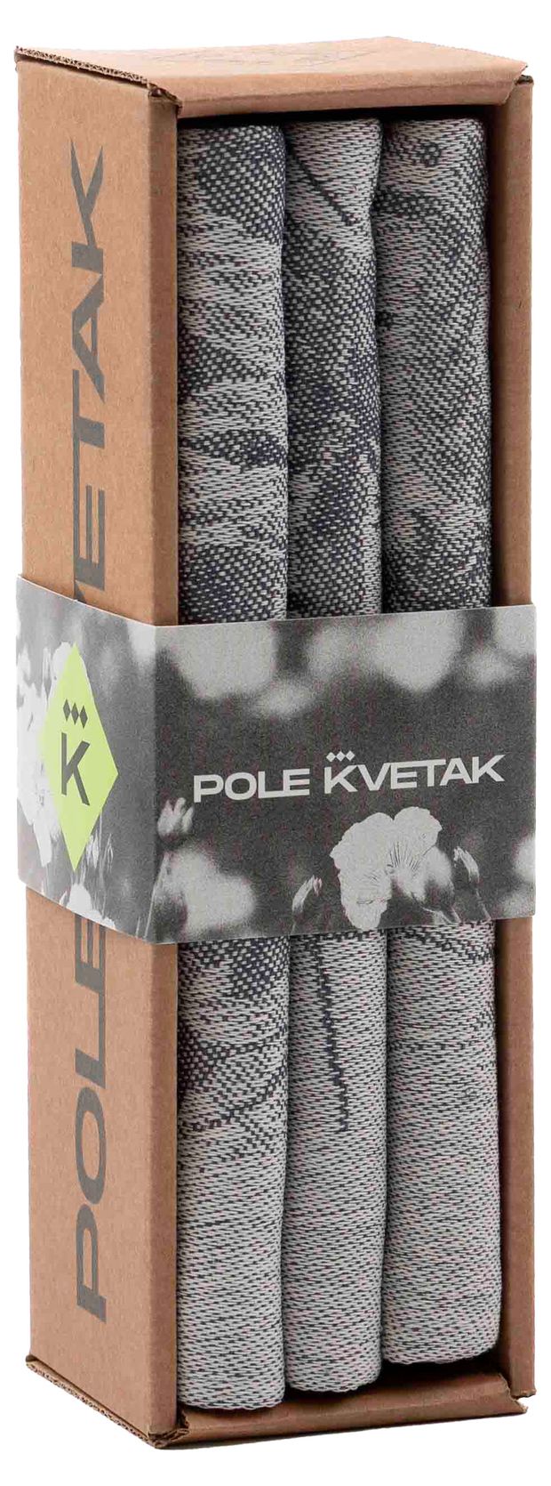Комплект кухонных полотенец Pole Kvetak Полевые цветы полульняные Беларусь 46х69 см, 3 шт