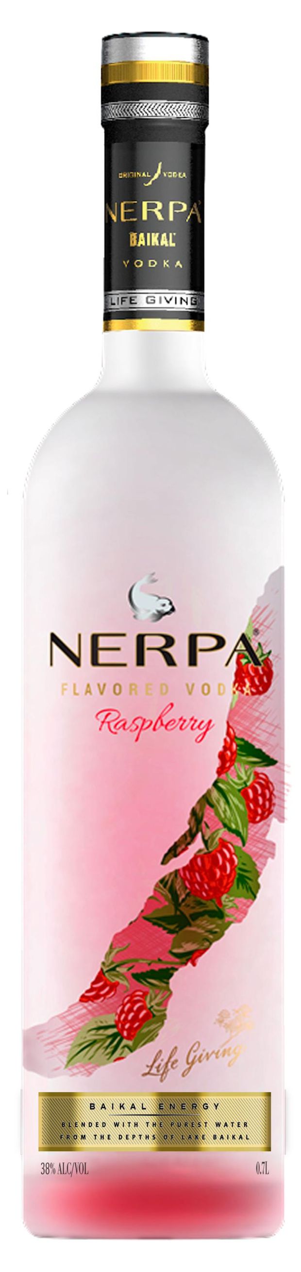 Водка особая NERPA малина Россия, 0,7 л