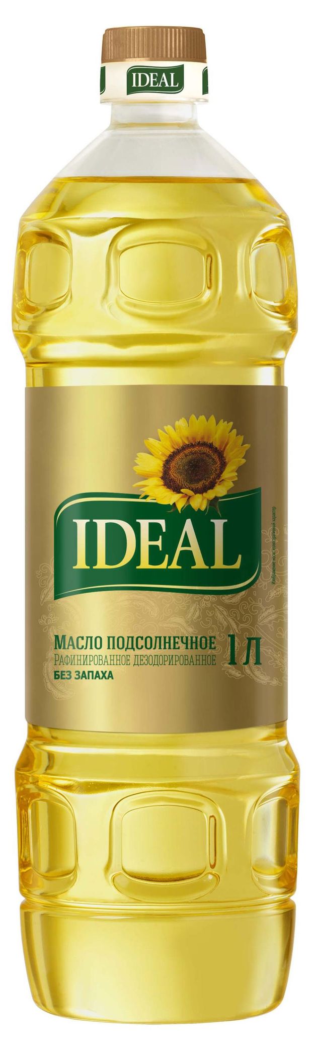 Масло подсолнечное IDEAL рафинированное, 1 л