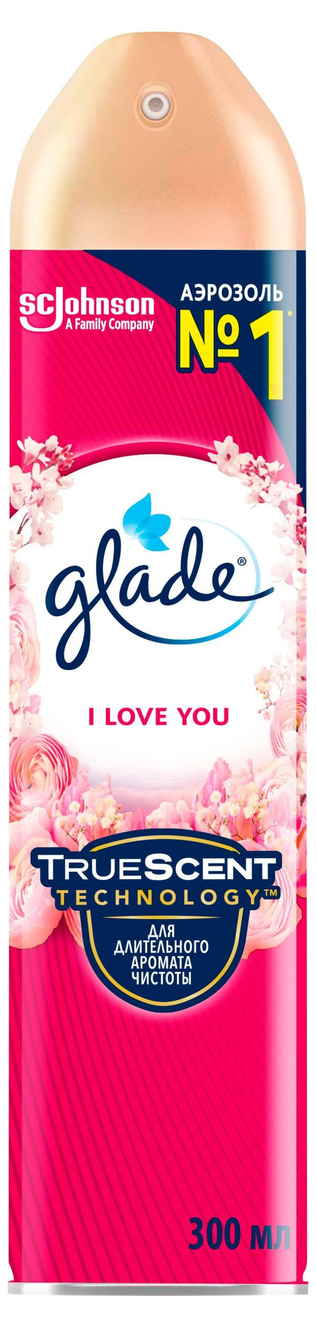 Освежитель воздуха Glade Аэрозоль I Love You, 300 мл