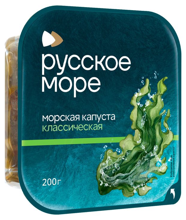 Морская капуста Русское море Классическая маринованная, 200 г