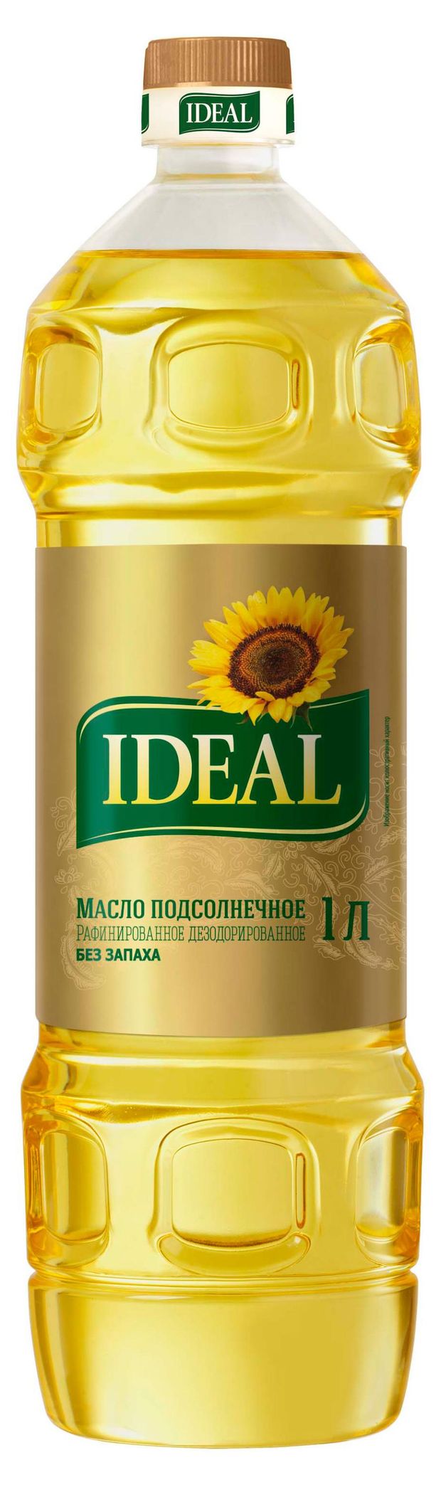 Масло подсолнечное IDEAL рафинированное, 1 л