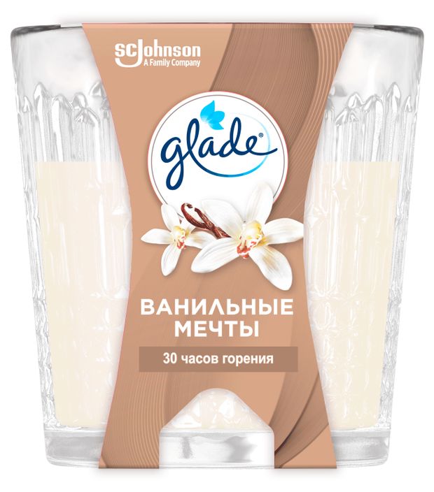 Свеча ароматическая Glade Ванильные мечты, 130 г