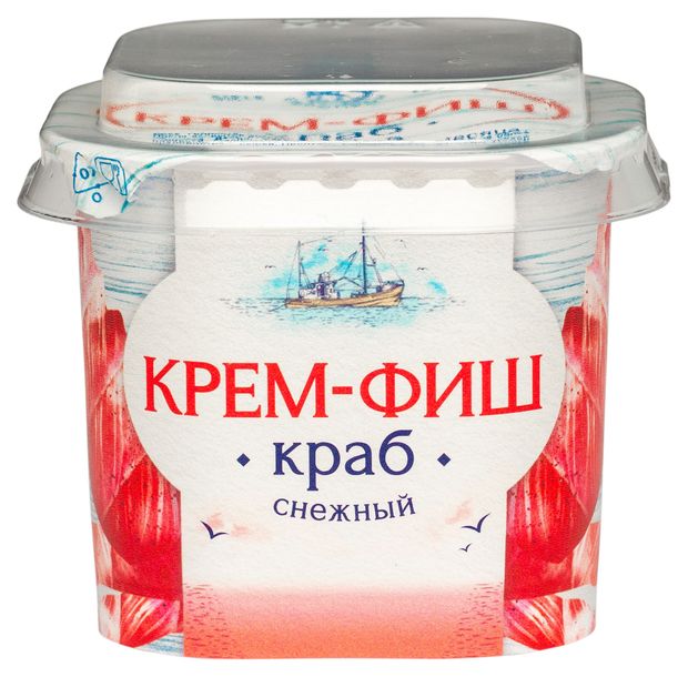 Паста крем-фиш на основе фарша сурими Европром снежный краб, 150 г