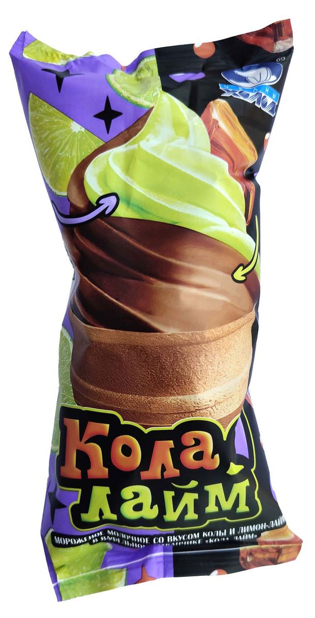 Мороженое молочное Челны Холод со вкусом колы и лайма 5% ГОСТ, 70 г