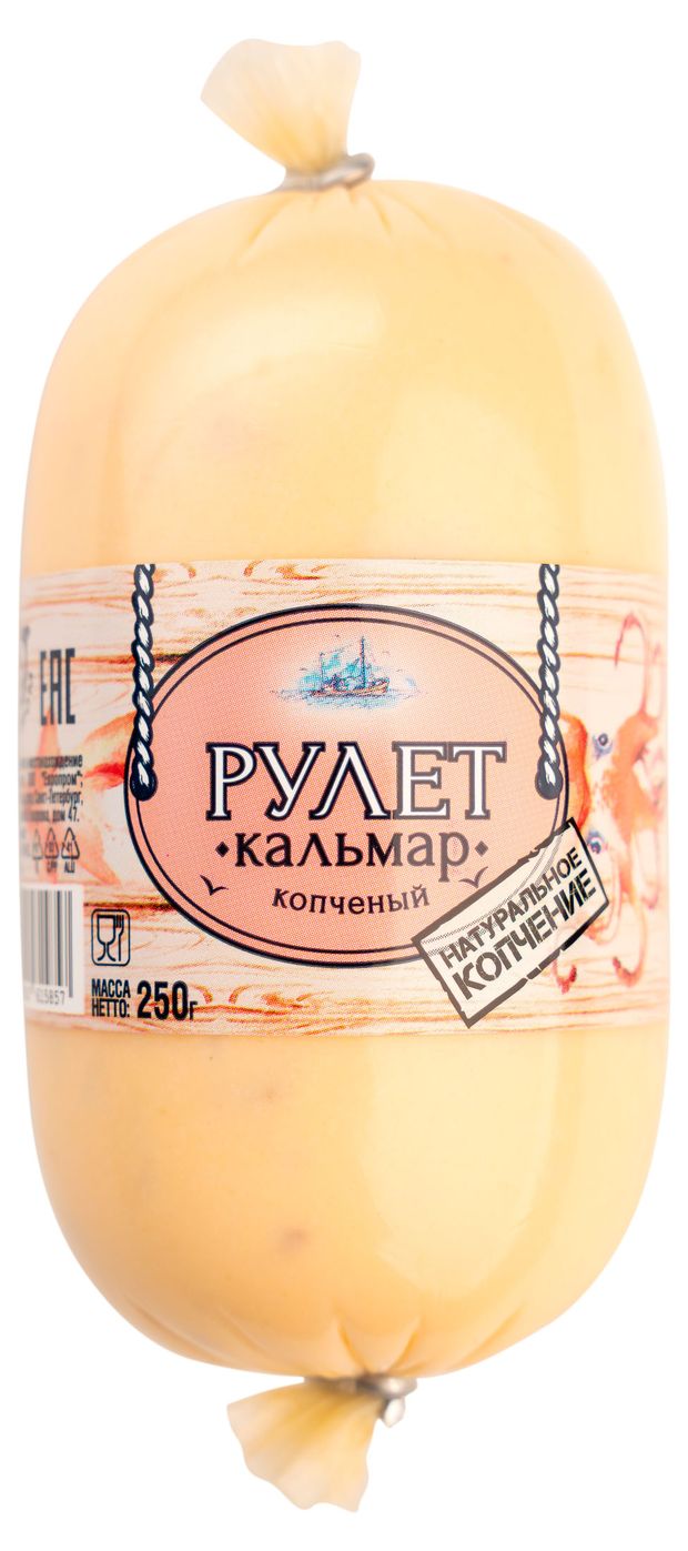 Рулет с копченым кальмаром Европром, 250 г