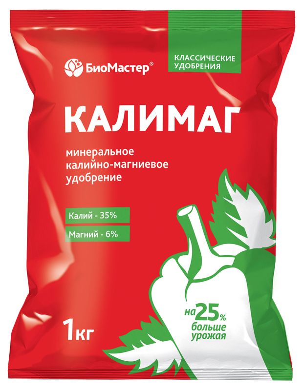 фото Удобрение минеральное калийно-магниевое биомастер калимаг, 1 кг