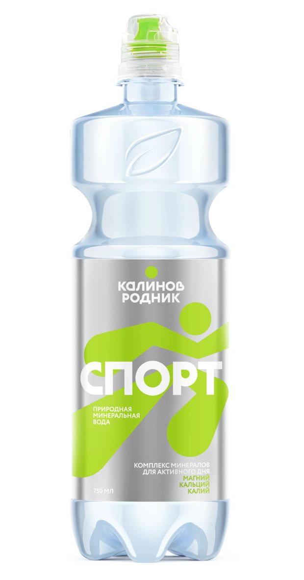 Вода питьевая Калинов Родник Спорт минеральная природная негазированная, 750 мл