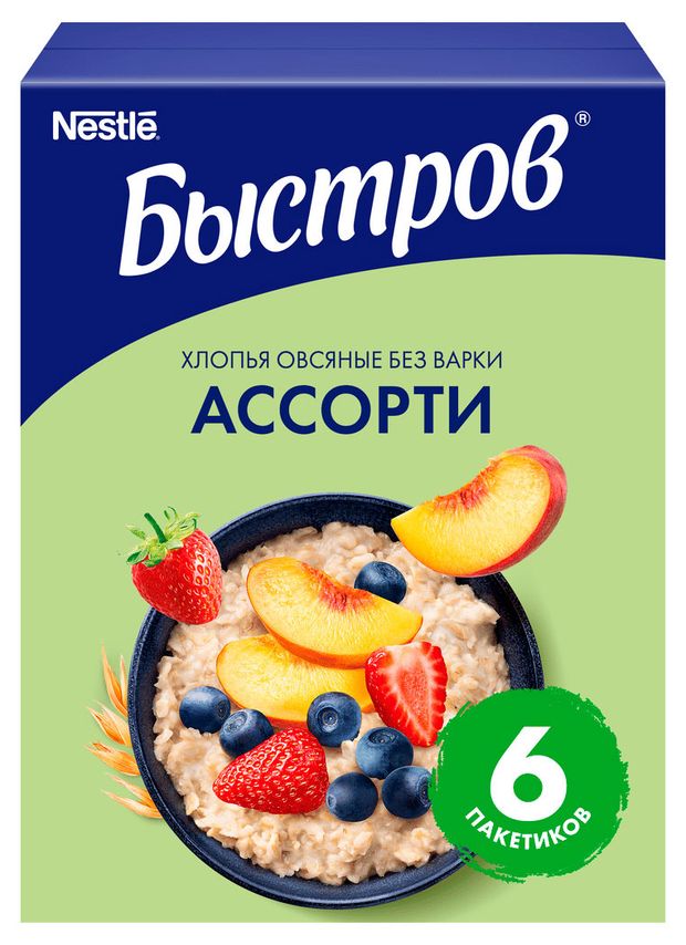 Каша овсяная Быстров ассорти, 240 г