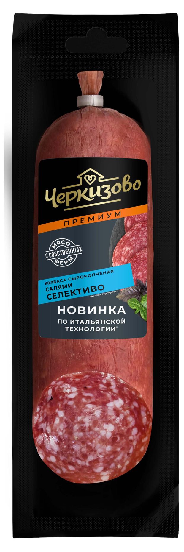 Колбаса сырокопченая полусухая Черкизово Премиум Салями Селективо, 250 г