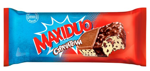 Мороженое Сэндвич Maxiduo Страчателла, 92 г