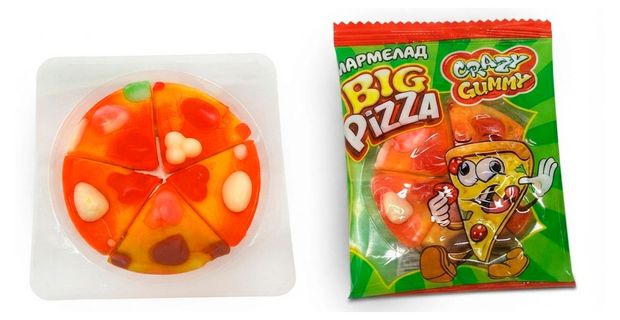 Мармелад Канди клаб Crazy Gummy Big Pizza Китай, 16 г