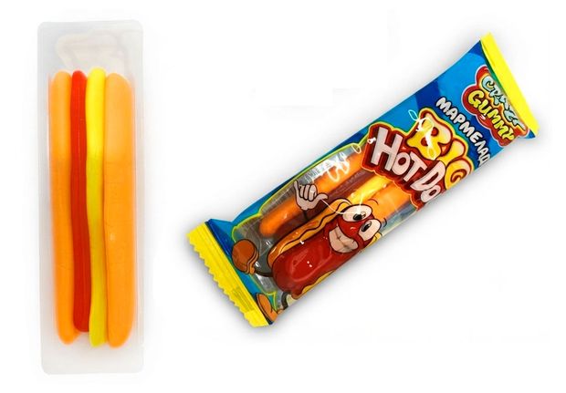 фото Мармелад канди клаб crazy gammy big hotdog китай, 18 г