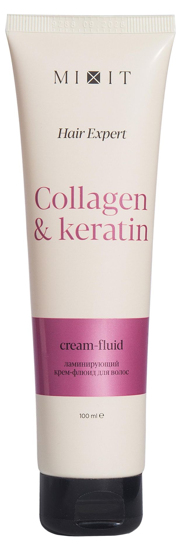 фото Крем-флюид для волос mixit collagen keratin ламинирующая, 100 мл