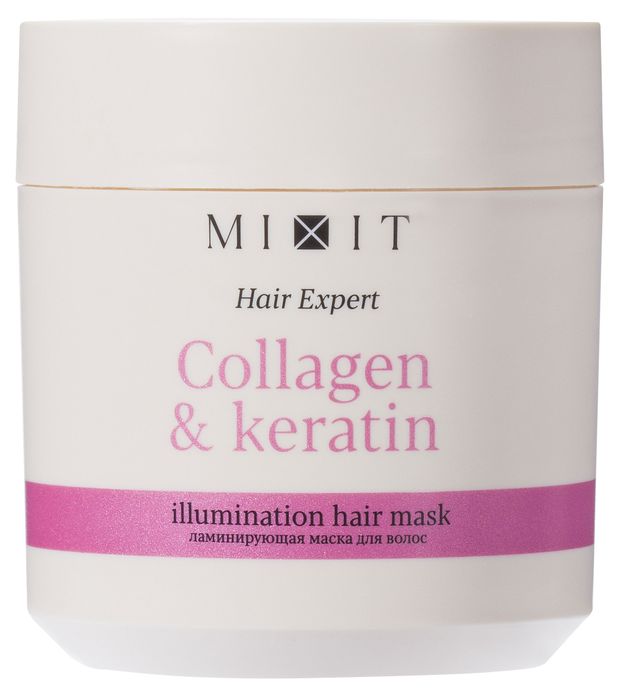 Маска для волос Mixit Collagen Keratin Ламинирующая, 400 мл