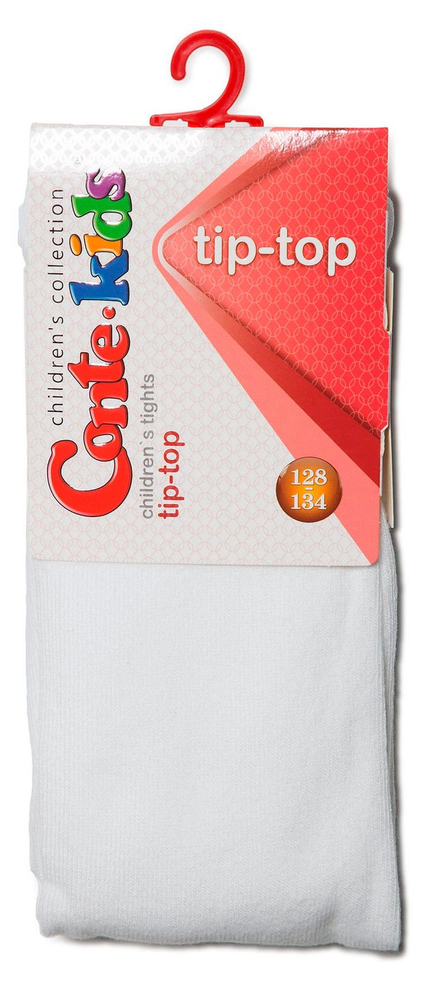 Колготки детские Conte Kids Tip-Top белые, р. 128-134