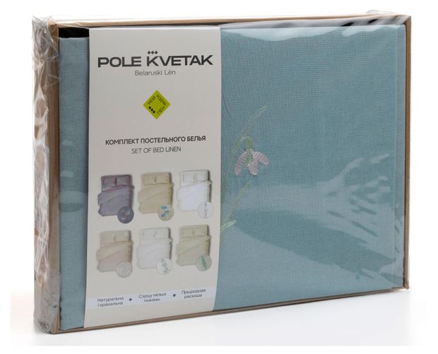 Комплект постельного белья Pole Kvetak Подснежники полульняной Беларусь, 2-спальный