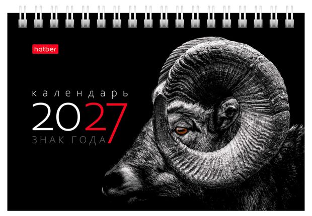 Хатбер Календарь домик настольный Hatber Знак Года на гребне на 2027 год, 160х105 мм