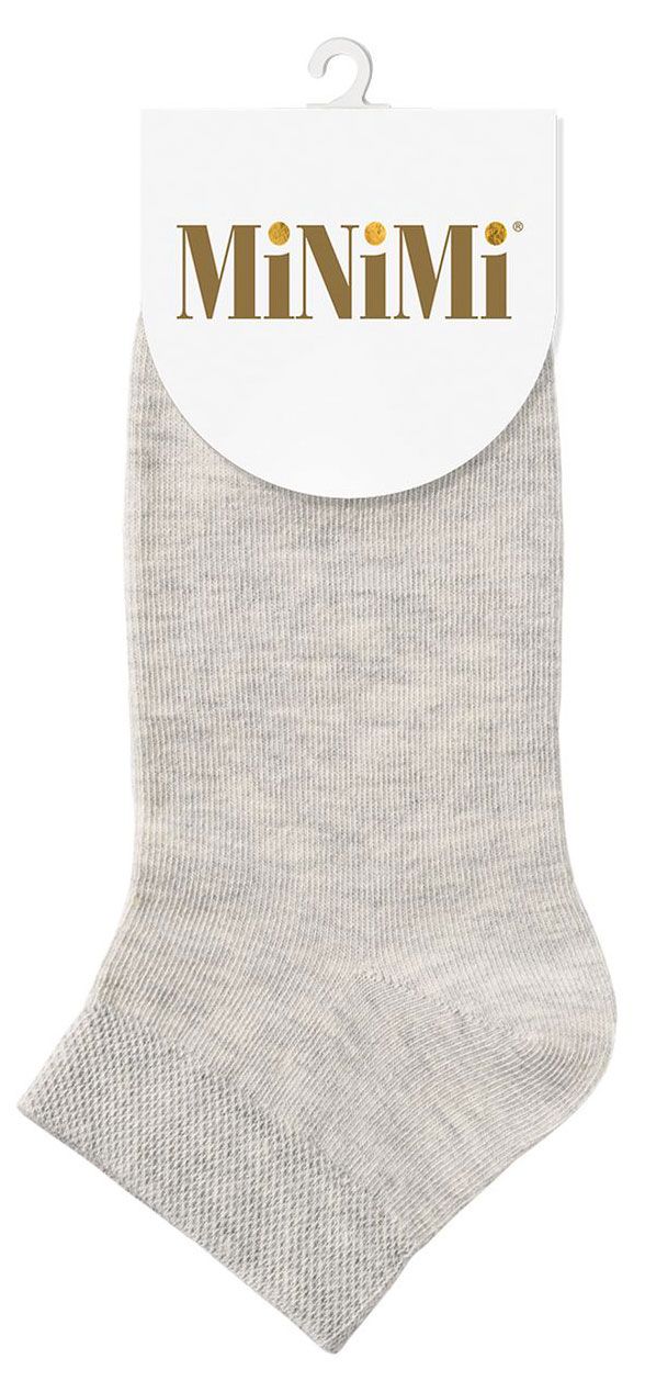 Носки женские MNM DONNA укороченные светло-серые меланж, р 39-41