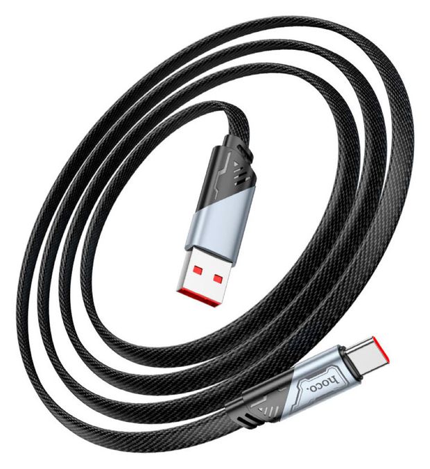 фото Кабель hoco u119 5a machine usb-type-c черный, 1,2 м