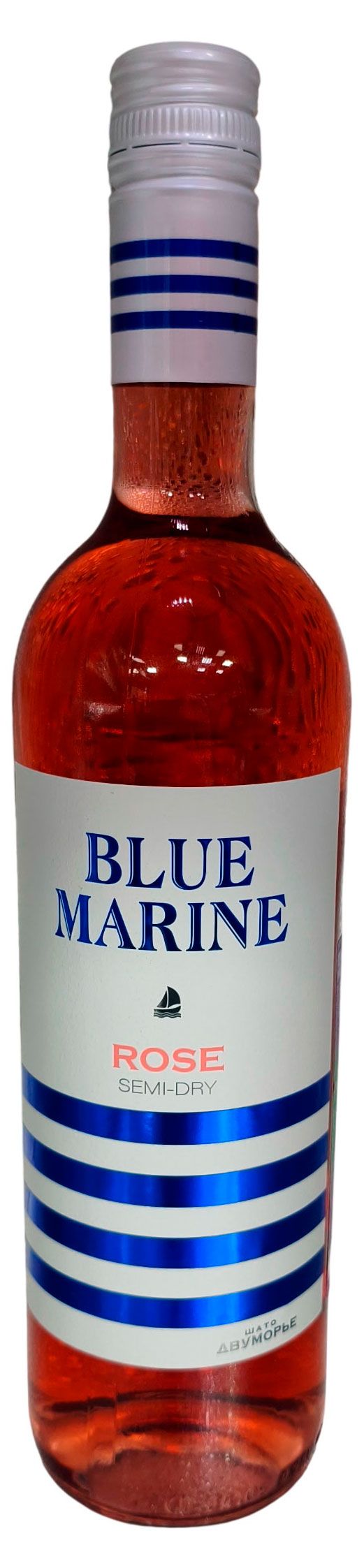Вино Blu Marine Шато Двуморье розовое полусухое Россия, 0,75 л