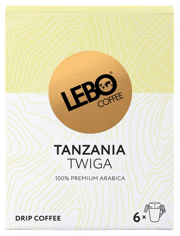 Кофе молотый в дрип-пакетах Lebo Tanzania, 6 шт