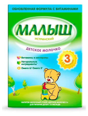 Смесь сухая молочная Малыш Истринский 3 с 12 мес. БЗМЖ, 350 г