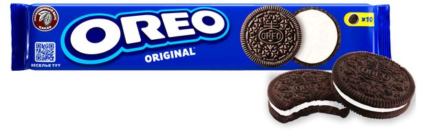 Печенье OREO с какао и начинкой с ванильным вкусом, 95 г